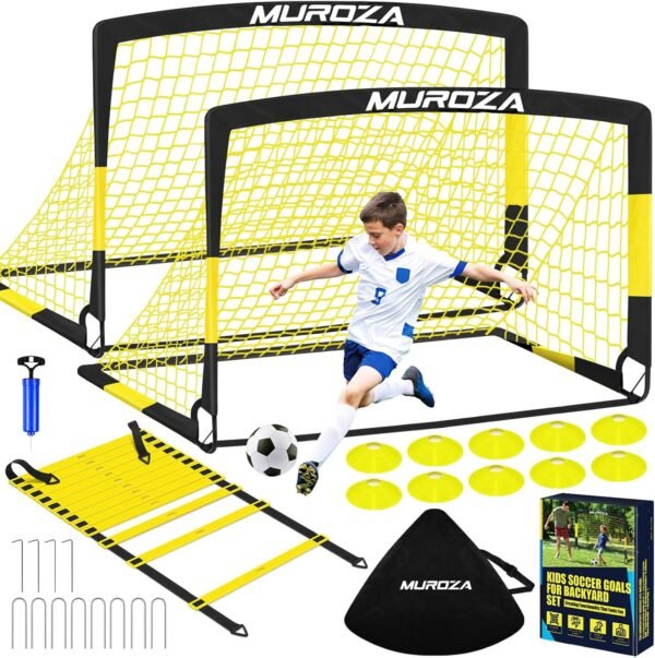 Kids Soccer Goals for Backyard Set